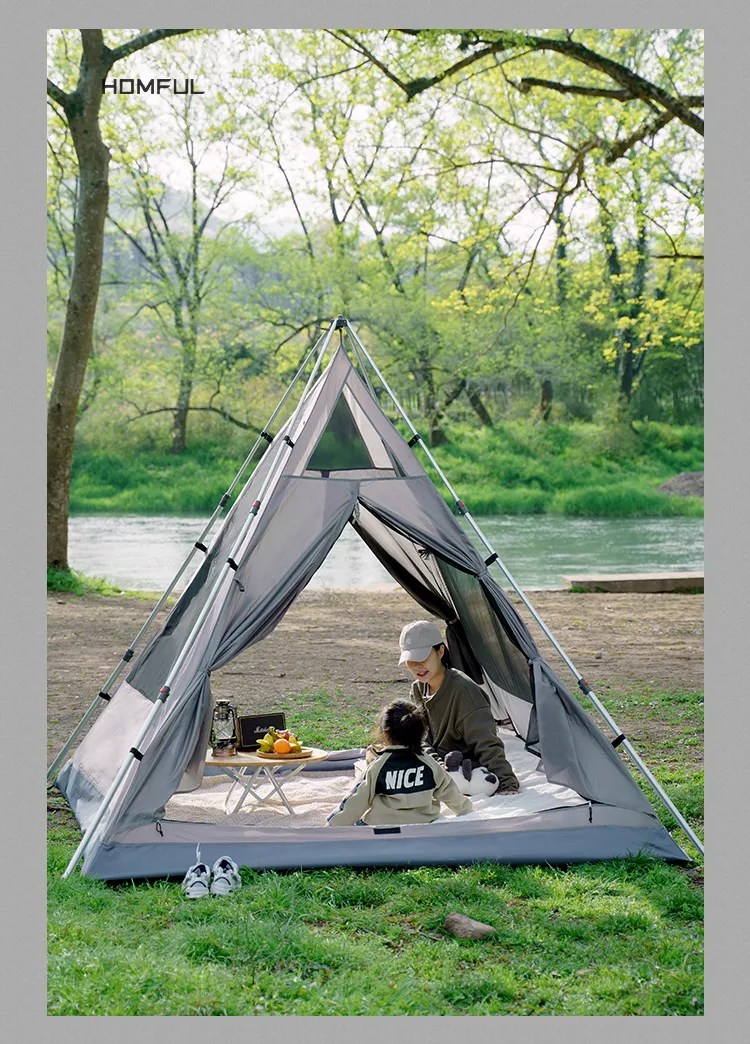 Cheap Goat Tents HOMFUL New Arrival Wholesale Waterproof Camping Tents Steeple Tent Outdoor Tents   